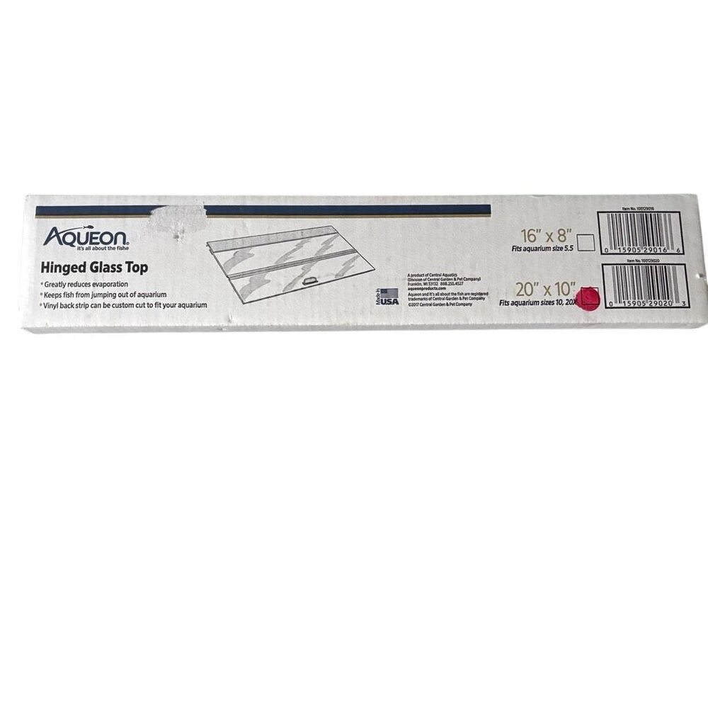Aqueon Hinged Glass Aquarium Top 20” x 10” *New*